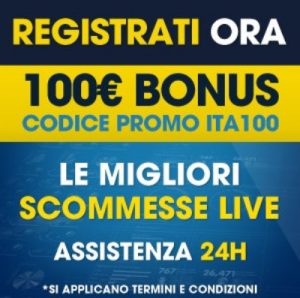 Bonus scommesse 100 euro William Hill