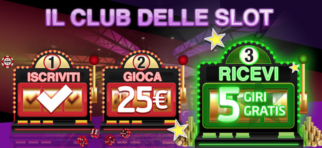 Gioco Digitale Club Slot: vinci giri gratis