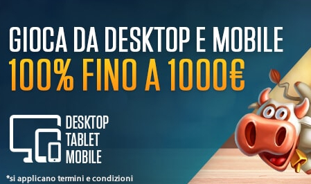 Bonus di benvenuto NetBet Casino fino 1000€