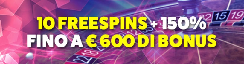 LeoVegas Bonus benvenuto Casinò fino 600€