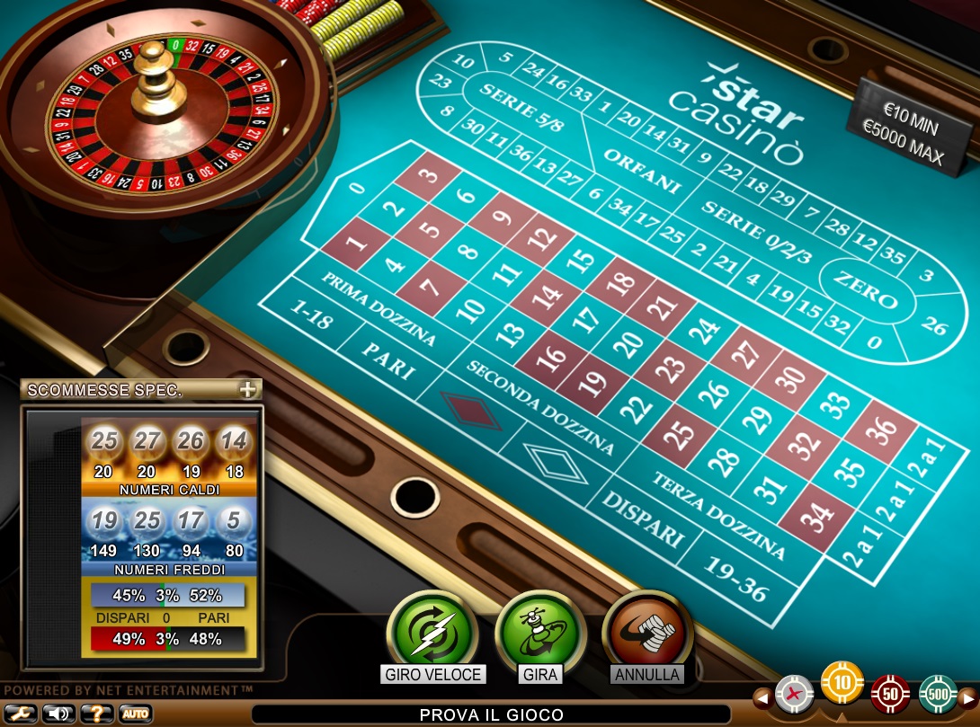 roulette online starcasinò