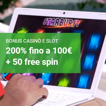 Unibet Casinò: bonus benvenuto 100€+50 free spin